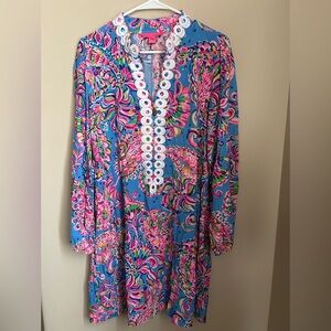 Colorful Floral Tunic Dress Lilly Pulitzer Size 8